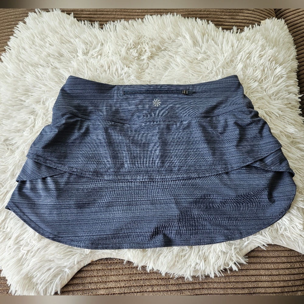 Blue Striped Athleta Tennis Skirt Skort